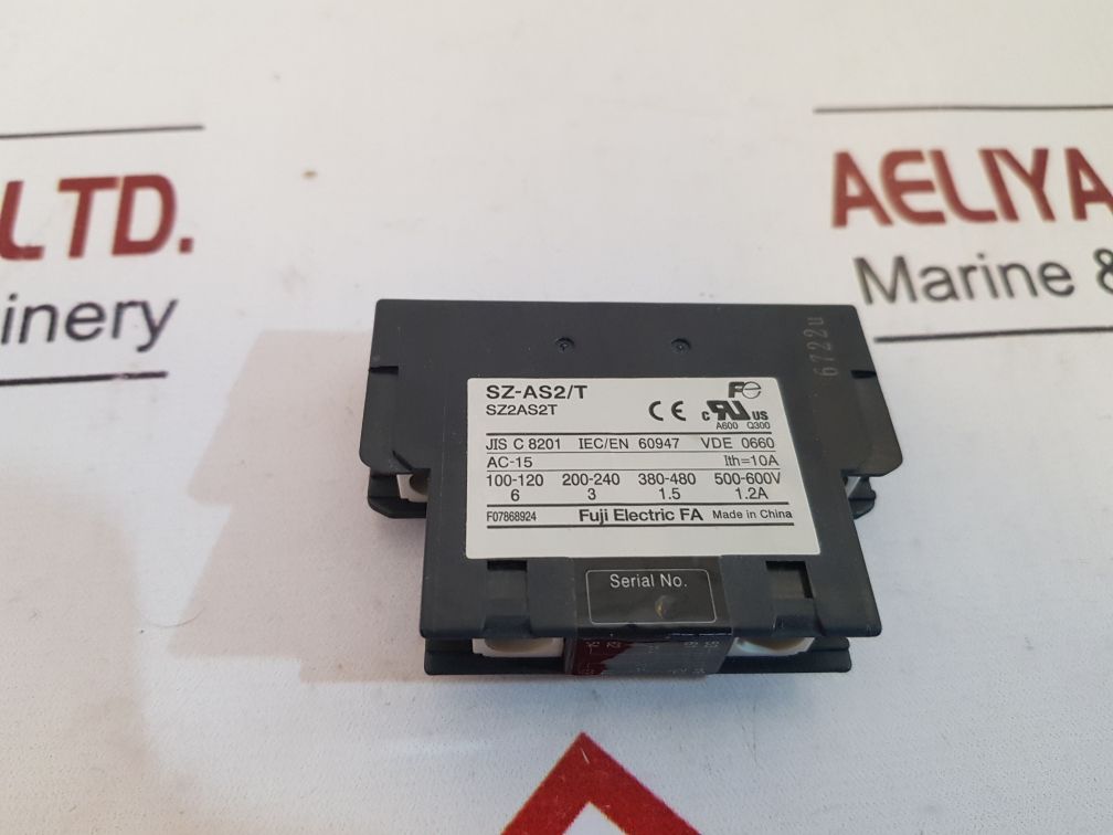 Fuji electric sz-as2/t auxiliary contact