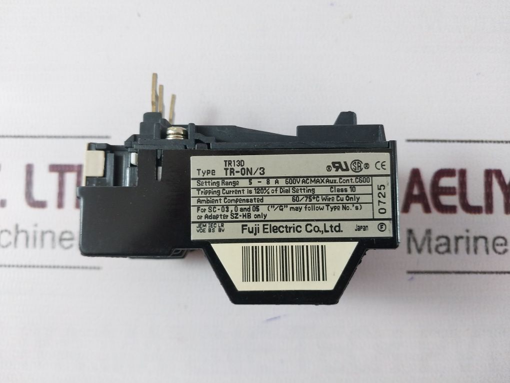 Fuji Electric Tr-0N/3 Tr13D Thermal Overload Relay