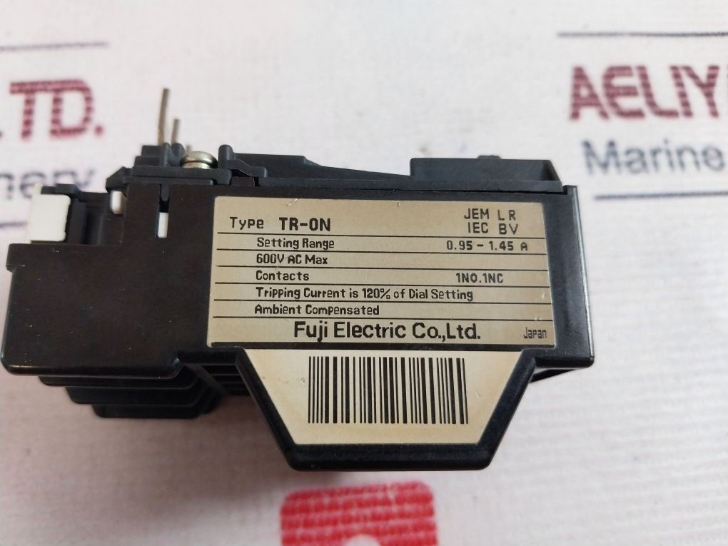 Fuji Electric Tr-0N Thermal Overload Relay 0.95-1.45A
