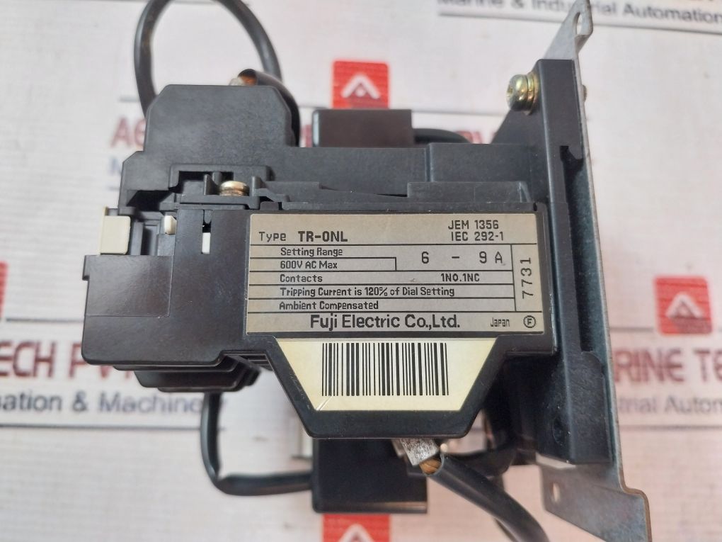 Fuji Electric Tr-0Nl Thermal Overload Relay 6-9A 600Vac