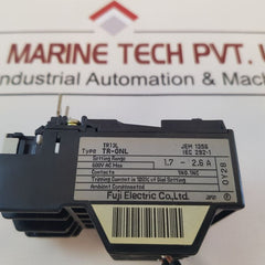 Fuji Electric Tr-0Nl Thermal Overload Relay Tr13L Range 1.7-2.6 A

