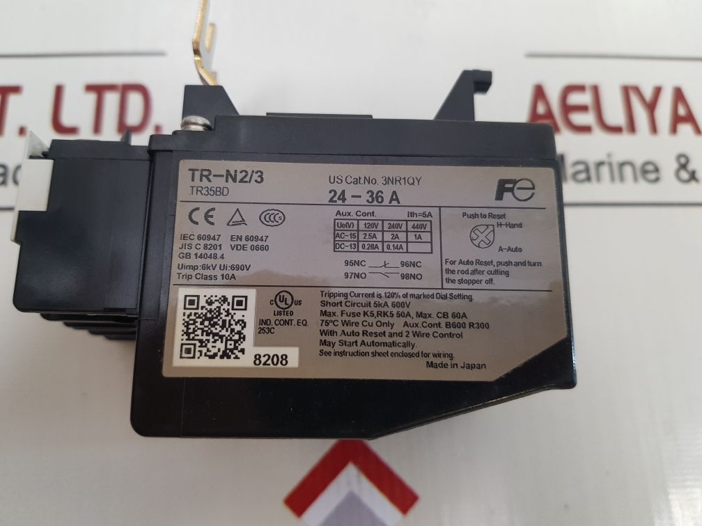 Fuji Electric Tr-n2/3 Thermal Overload Relay Tr35Bd