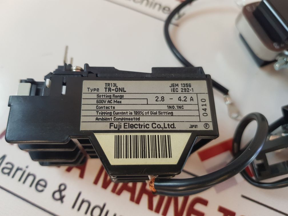 Fuji Electric Tr-onl Thermal Overload Relay Set Tr13L, 2.8-4.2A