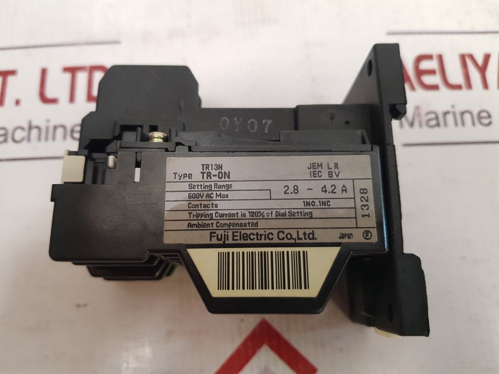 Fuji Electric Tr13N/Tr-0N Thermal Overload Relay 2.8-4.2A