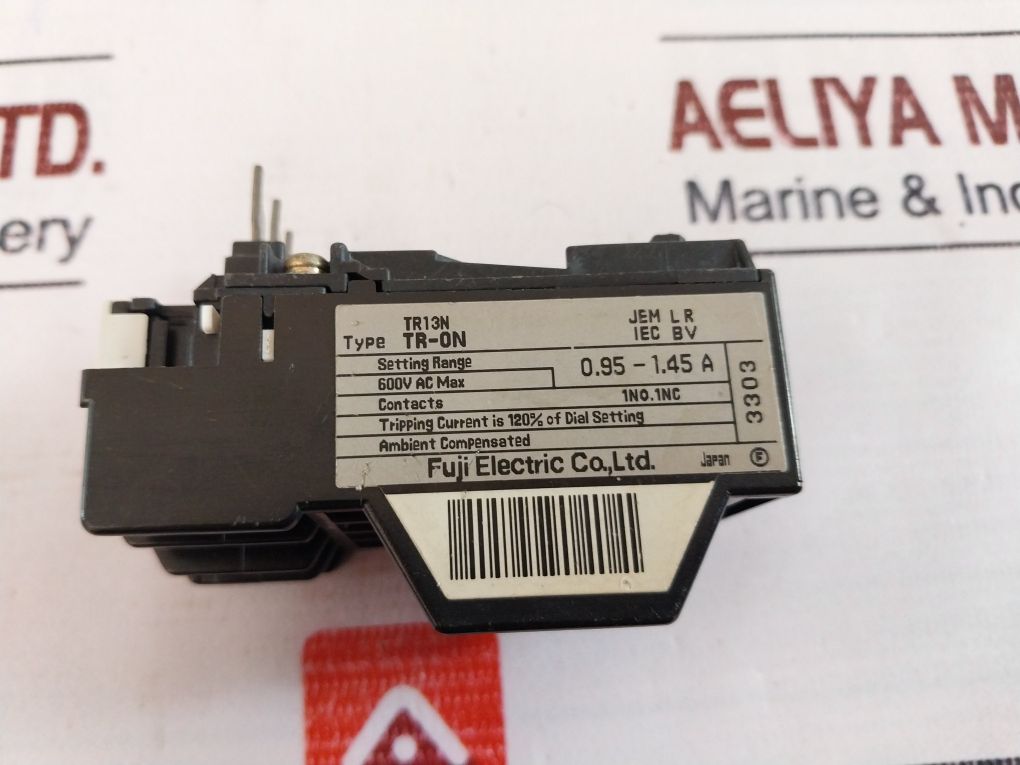 Fuji Electric Tr13N Thermal Overload Relay 600V