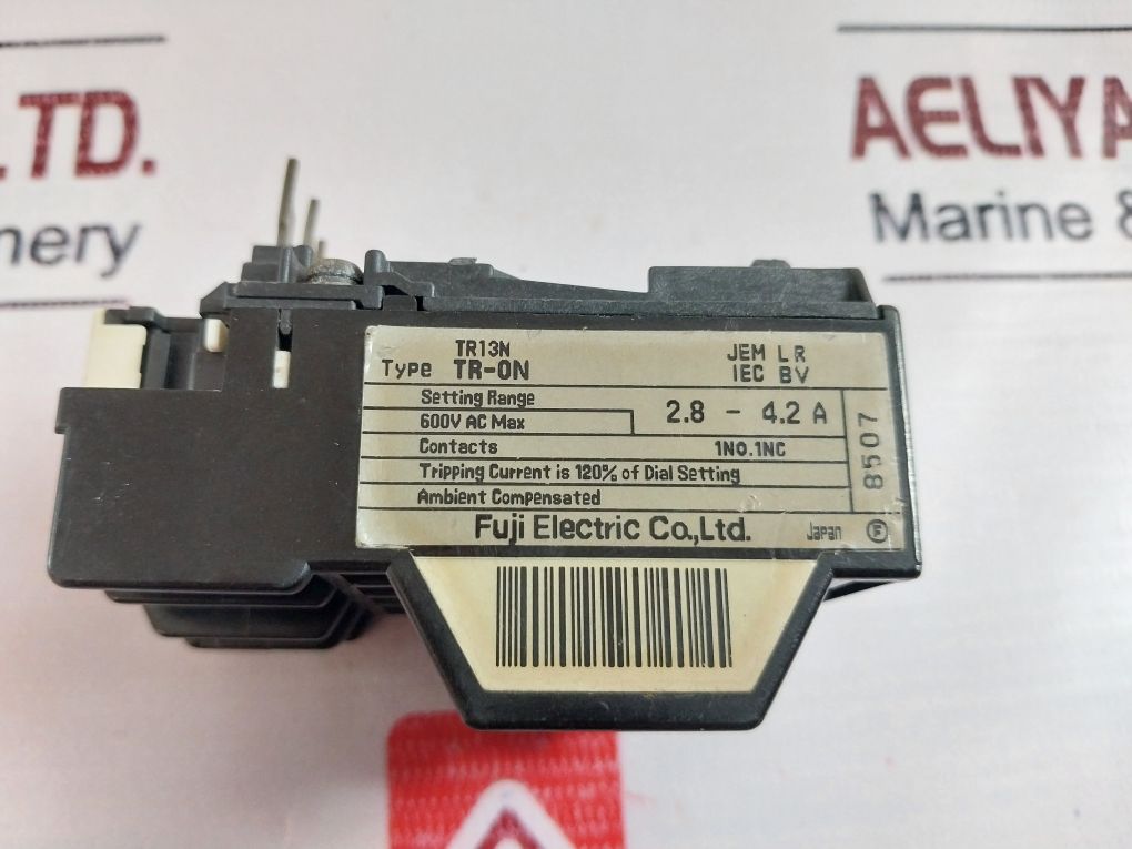 Fuji Electric Tr13N Thermal Overload Relay 2.8-4.2 A