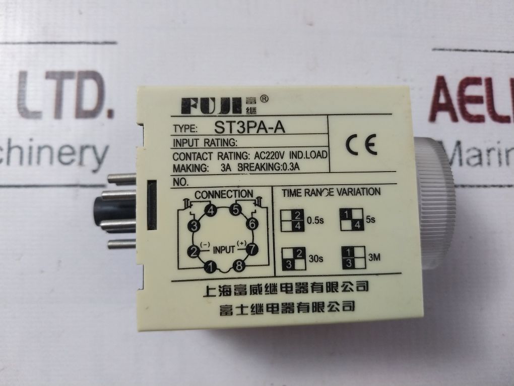Fuji St3Pa-a Time Delay Relay Jsz3(St3) Ac380V 0-5 Sec