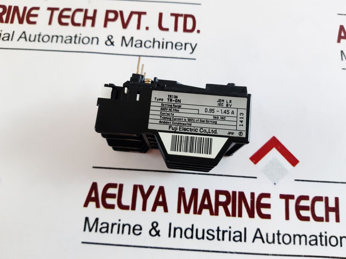 Fuji Tr-0N Tr13N Thermal Overload Relay 0.95-1.45A
