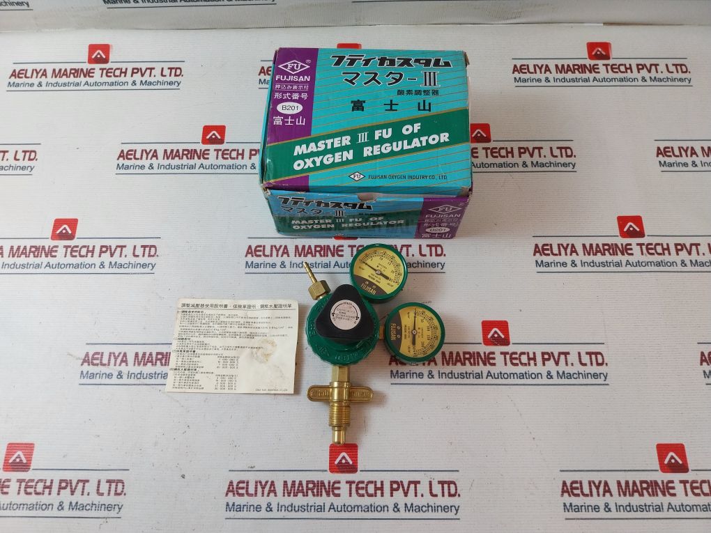 Fujisan B201 Oxygen Regulator With Pressure Gauge
