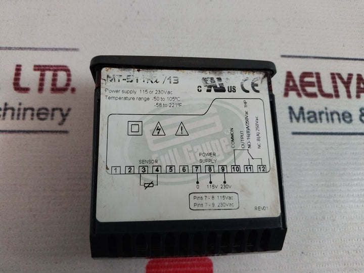 Full Gauge Mt-511Ri/13 Digital Thermostat 115-230Vac