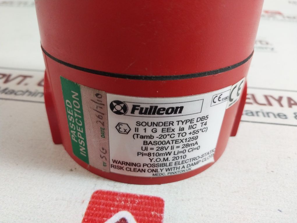 Fulleon Db5 Sounder Bas00Atex1259
