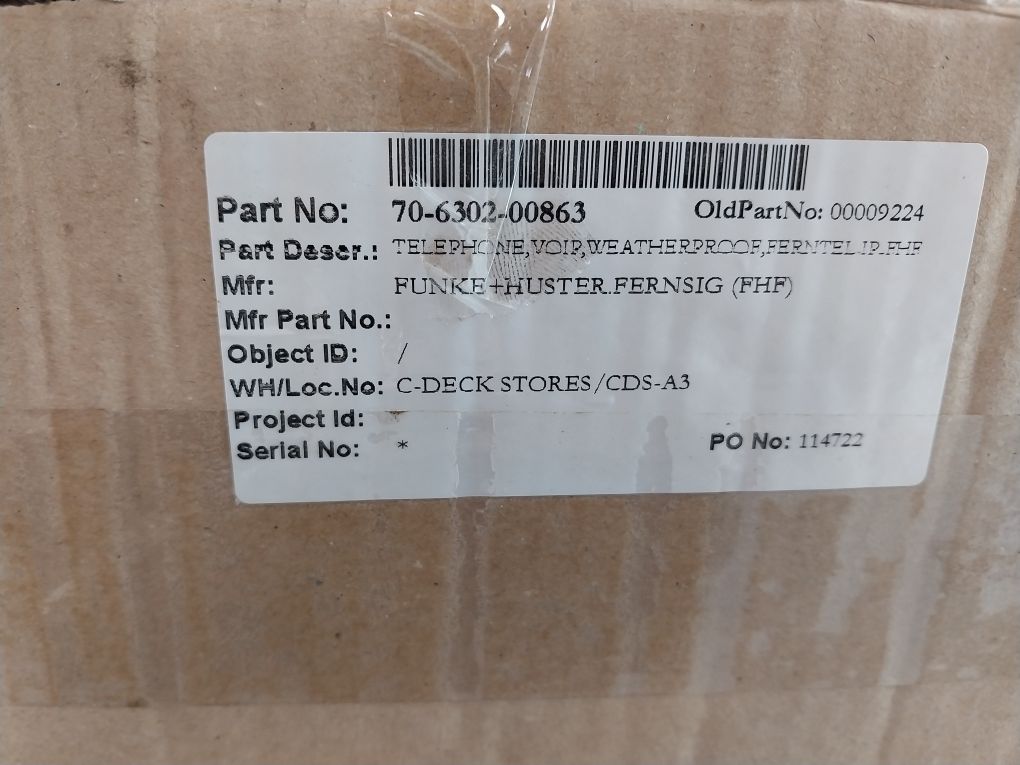 Funke+Huster Fernsig Fhf11286180 Explosion Proof Voip Telephone 70-6302-00863