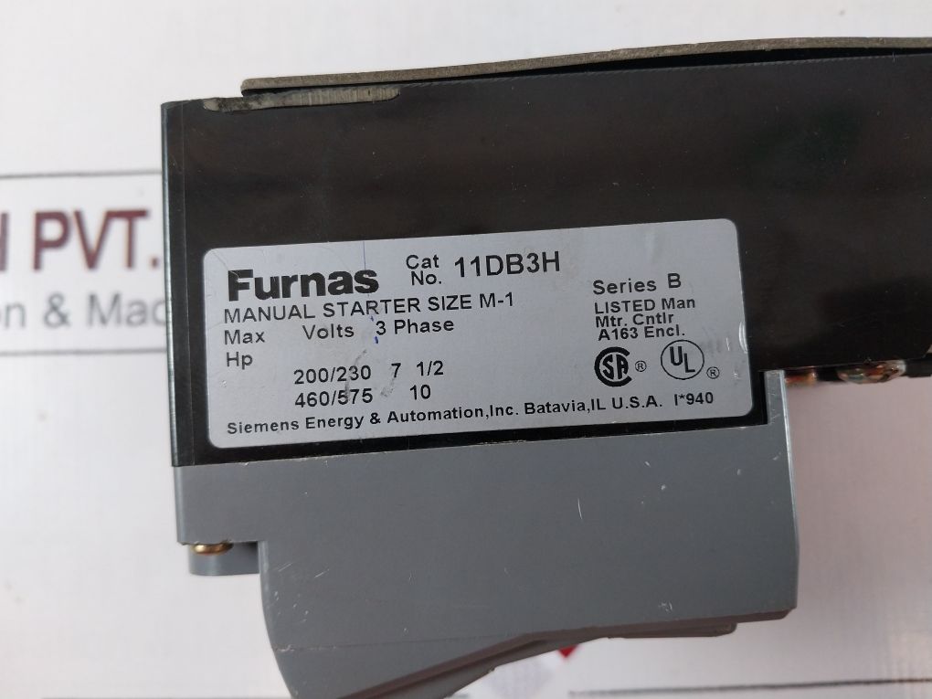 Furnas 11Db3H Manual Starter