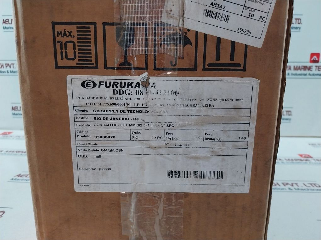 Furukawa 0484-02-0256 Optical Patch Cord Duplex 62.5 Mm