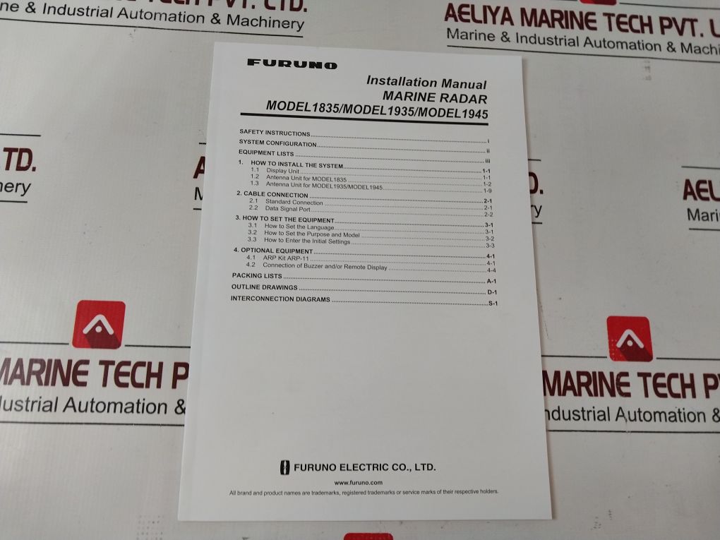 Furuno Electric 1835 Display Unit Rdp-152