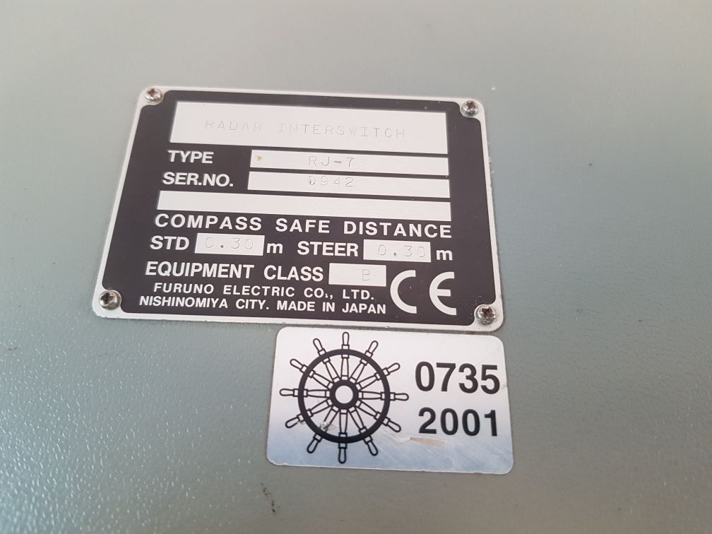 Furuno Electric Rj-7 Radar Interswitch 