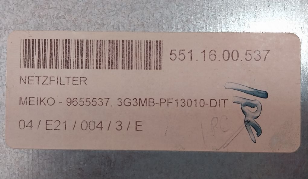 Fuss-emv 3G3Mv-pfi3010-d It Filter Ip00 9655537