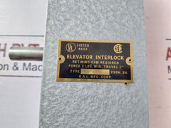 G.A.L. Elevator Interlock Lg1-10000-011 Type: M/ Ym