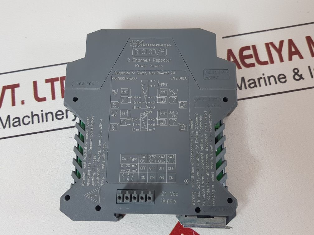 G.M. International D1010D 2 Channels Repeater Power Supply D1010D/B