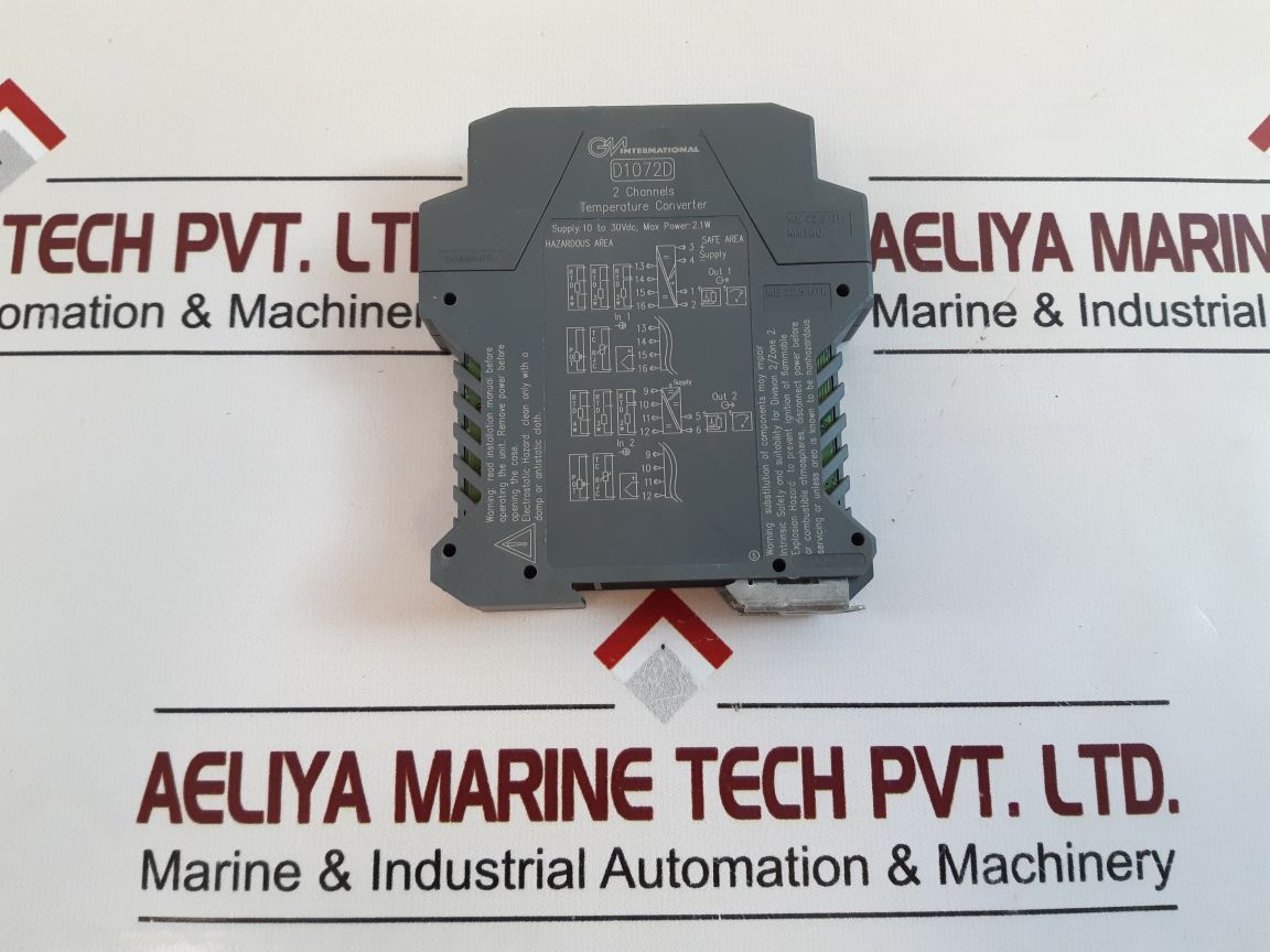 G.M. International D1072D 2 Channels Temperature Converter