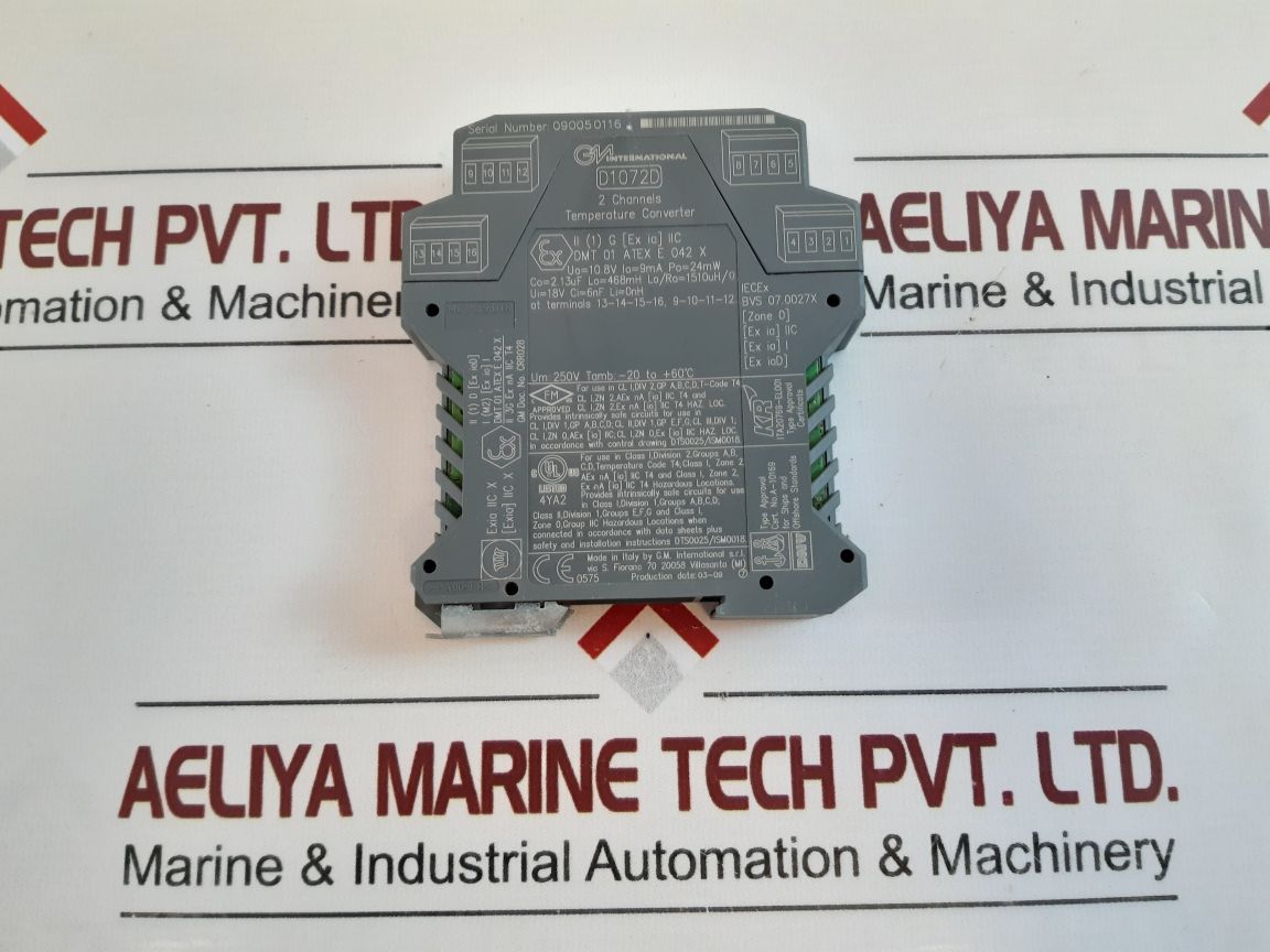 G.M. International D1072D 2 Channels Temperature Converter