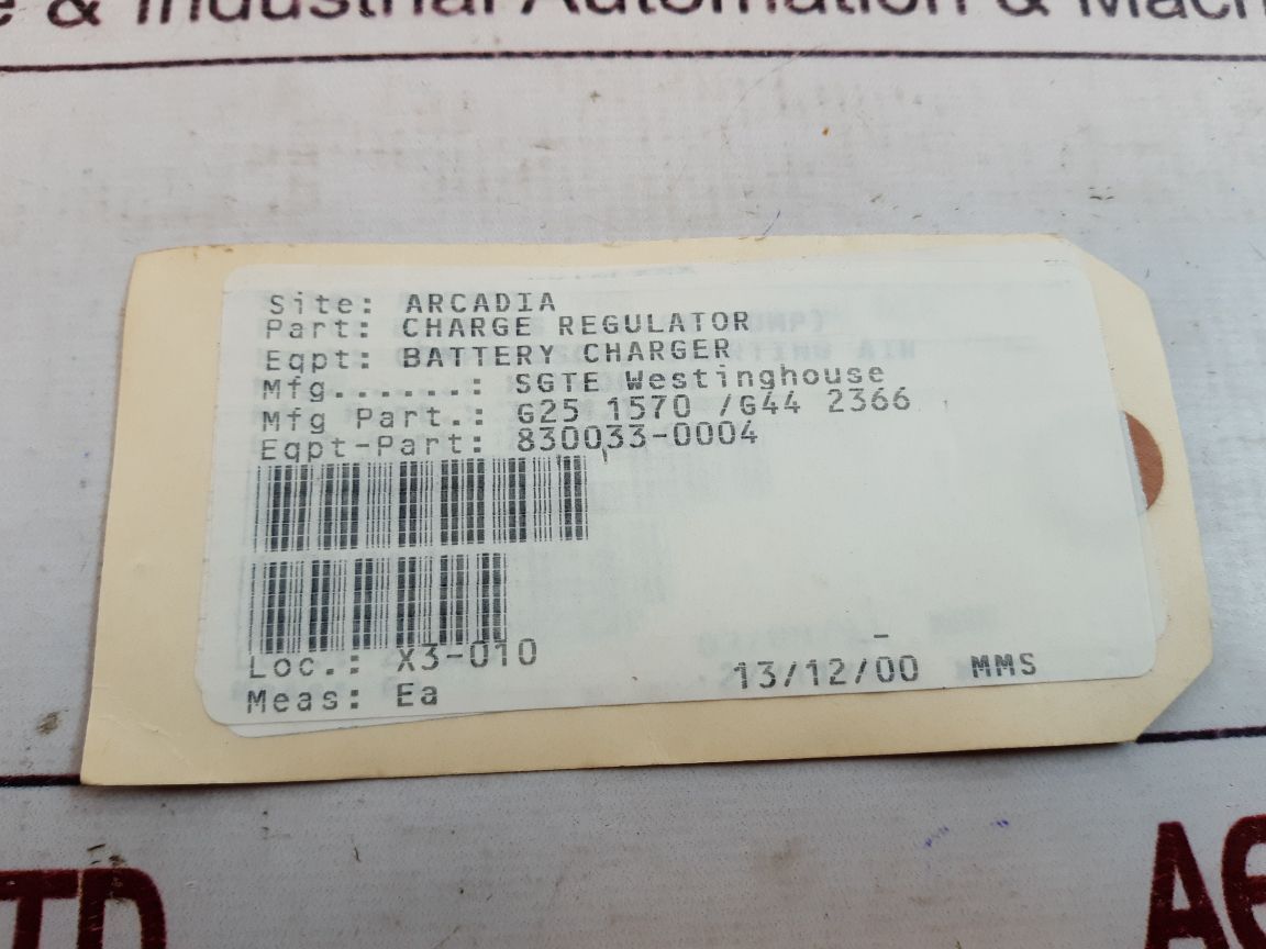 G442366 Charge Regulator Pcb G25 1570