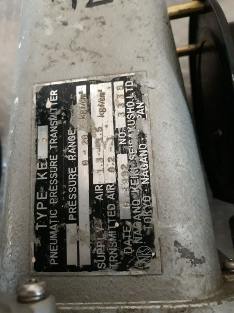 Nagano Keiki Ke 21 Pneumatic Pressure Transmitter