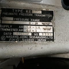 Nagano Keiki Ke 21 Pneumatic Pressure Transmitter