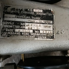 Nagano Keiki Ke 21 Pneumatic Pressure Transmitter
