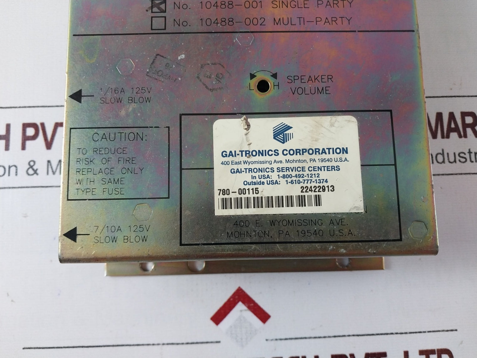Gai-tronics 10488-001 780-00115