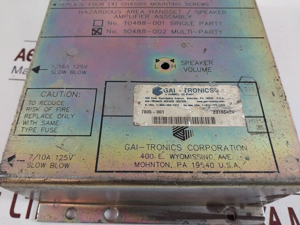 Gai-tronics 10488-002 Speaker Amplifier Assembly