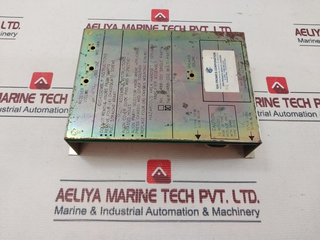 Gai-tronics 10488-002 Speaker Amplifier Assembly 125V