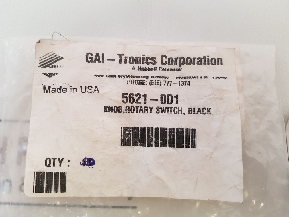 Set of 15x Gai-tronics 5621-001 rotary switch knob