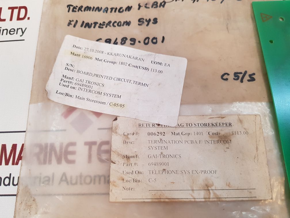 Gai-tronics 69489-001 Printed Circuit Board