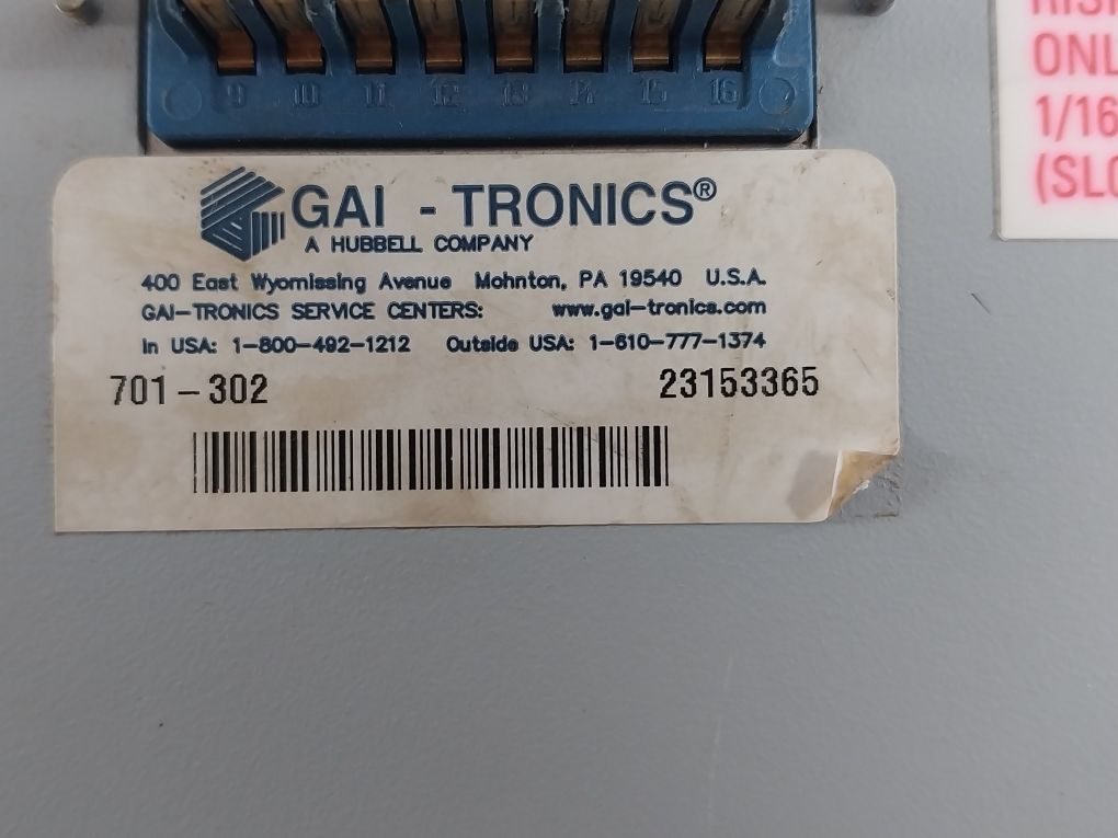 Gai-tronics 701/723 Series Page Party System Amplifier 701-302