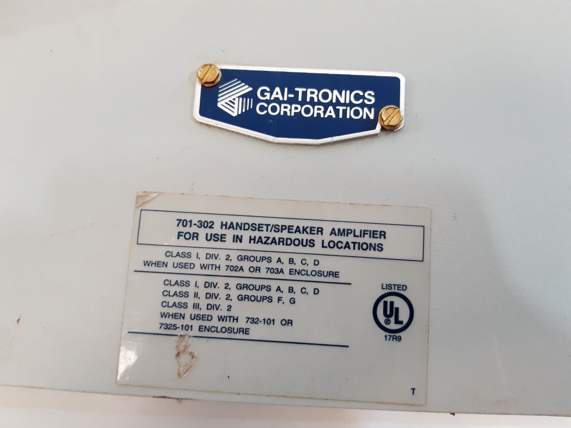 Gai-tronics 701-302 Handset/Speaker Amplifier