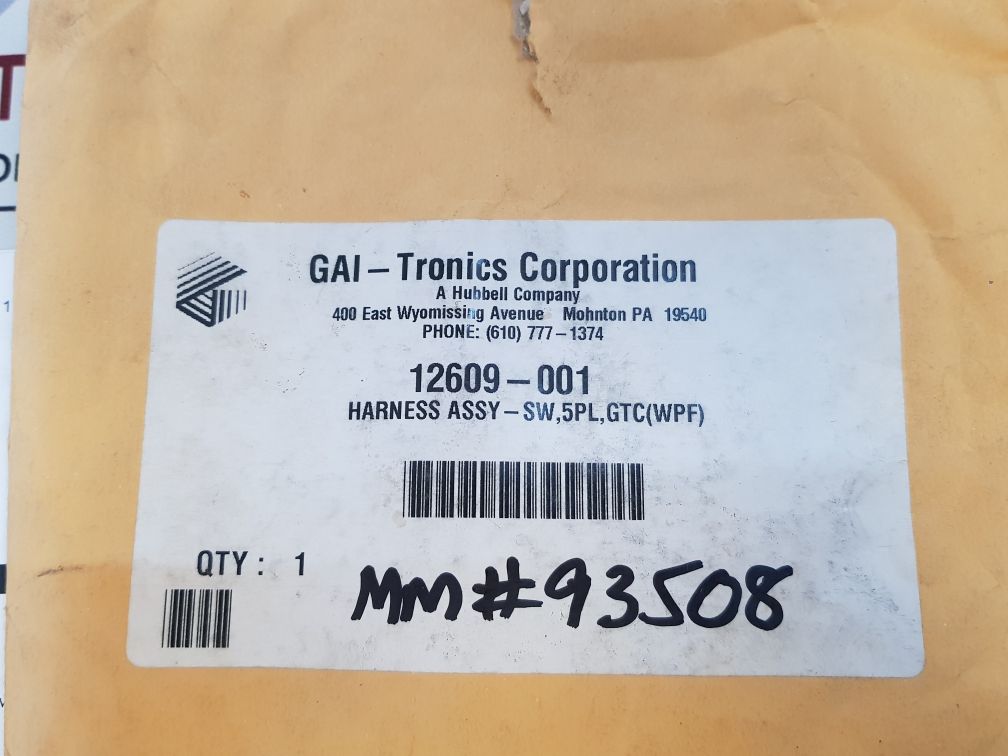 Gai Tronics 61512-004 Wiring Harness Assembly