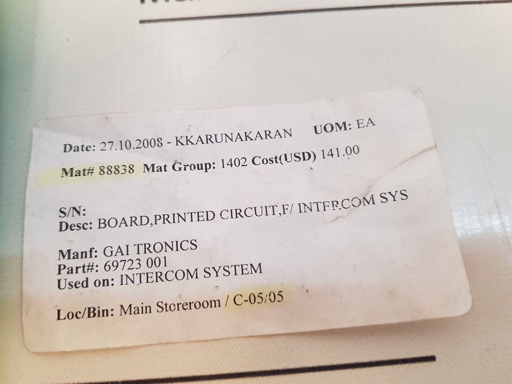 Gai Tronics 69723 001 Printed Circuit Board