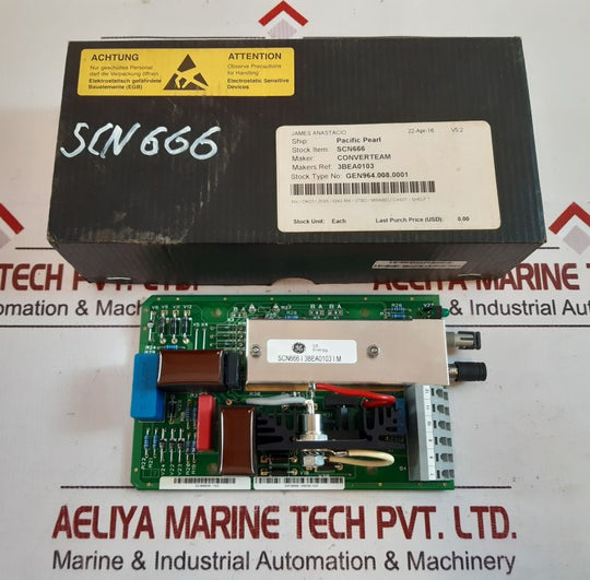 Ge Scn666 Thyristor Firing Card
