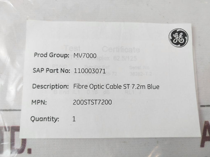 Ge Fibre Optic Cable St 7.2M Blue