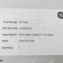 Ge Fibre Optic Cable St 7.2M Blue