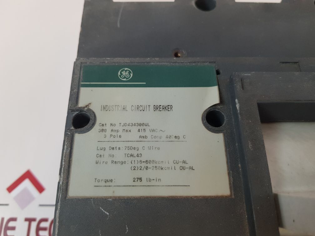 Ge Ed&C Tjd434300Wl Circuit Breaker