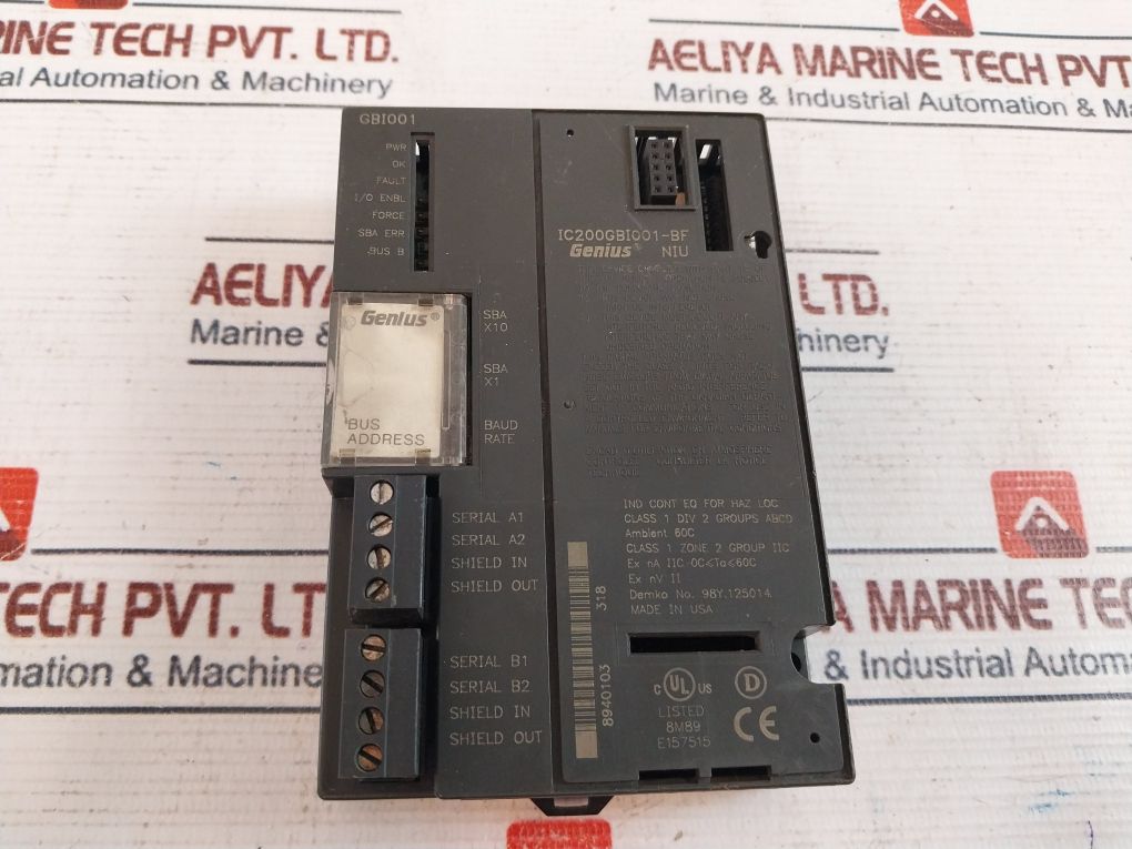 Ge Fanuc Ic200Gbi001-bf Genius Network Interface Unit