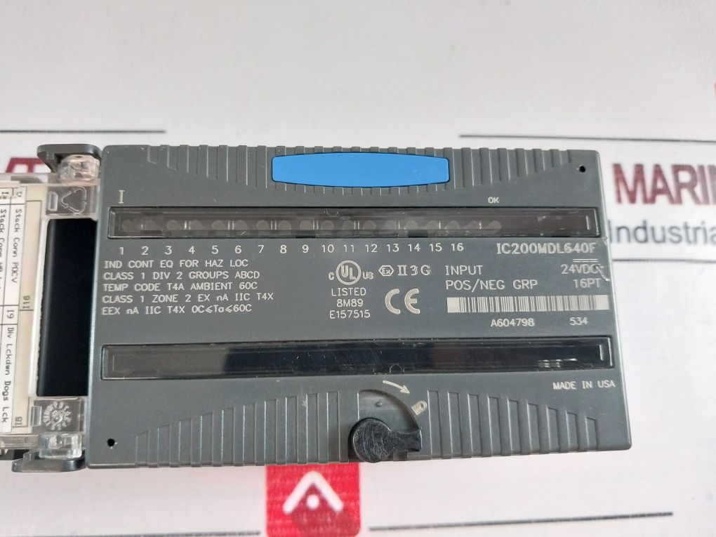 Ge Fanuc Ic200Mdl640F Input Module 24Vdc