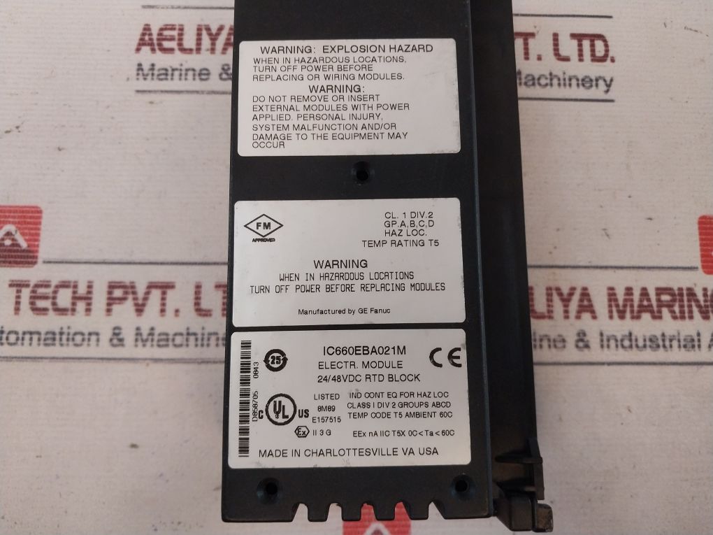 Ge Fanuc Ic660Bba021 I/O Block