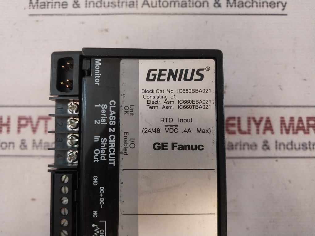 Ge Fanuc Ic660Bba021 I/O Block