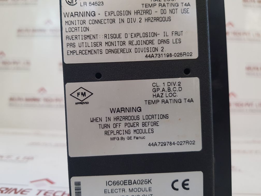 Ge Fanuc Ic660Bba025/Ic660Tba025K Electric Module