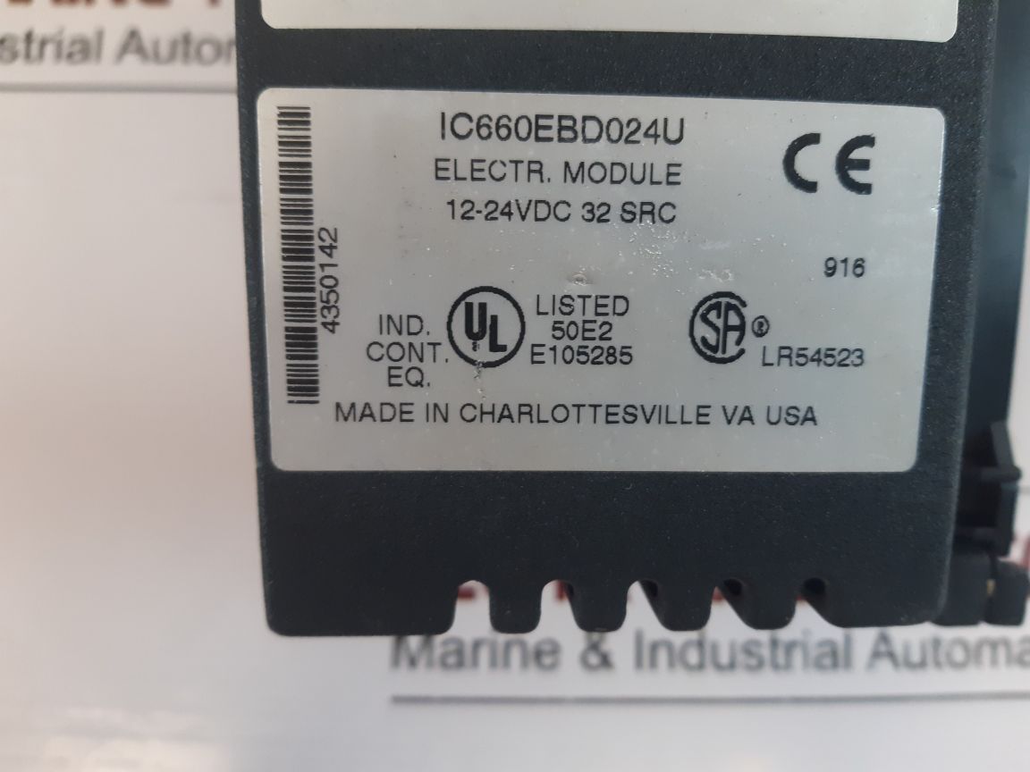 Ge Fanuc Ic660Tbd024K Electric Assembly Module Ic660Bbd024