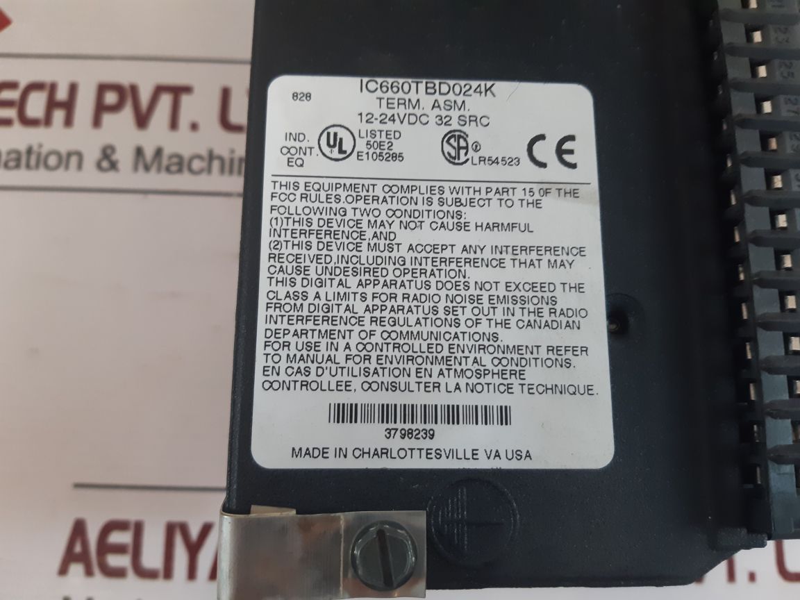 Ge Fanuc Ic660Tbd024K Electric Assembly Module Ic660Bbd024