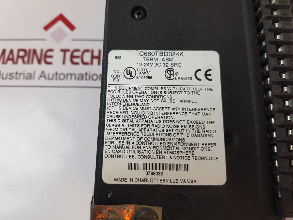 Ge Fanuc Ic660Bbd024 Genius IO Module Ic660Tbd024K